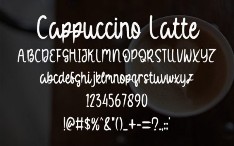 Cappuccino Latte Font