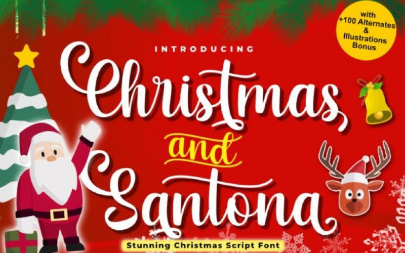 Christmas and Santona Font