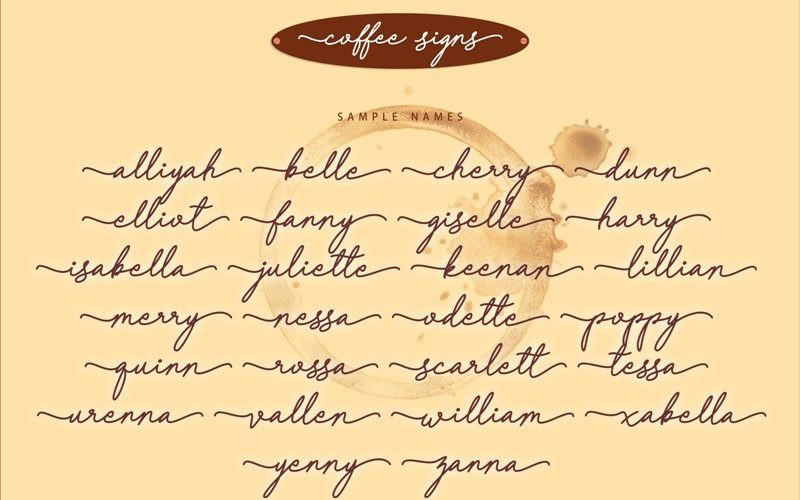 Coffee Signs Font