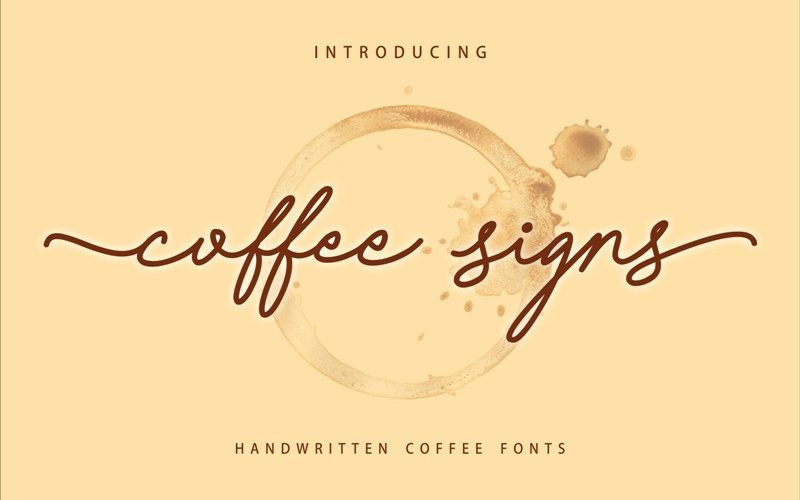 Coffee Signs Font