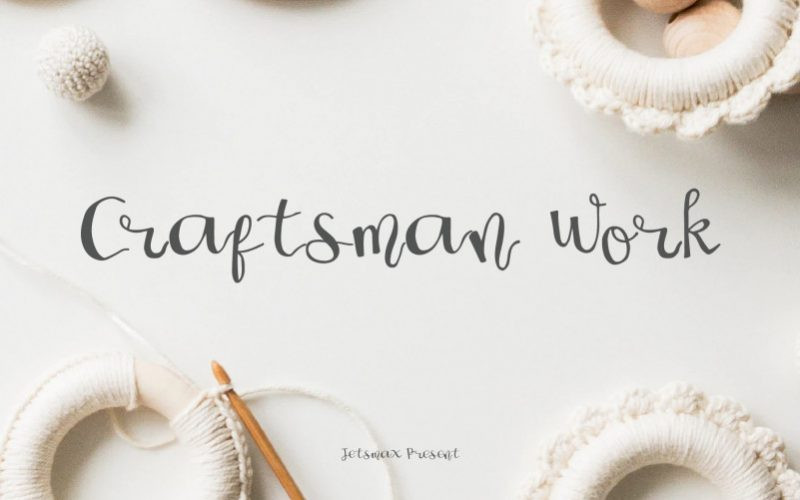 Craftsman Work Font