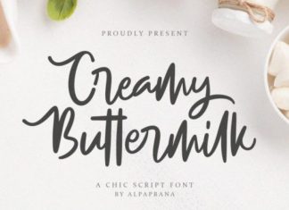 Creamy Buttermilk Font