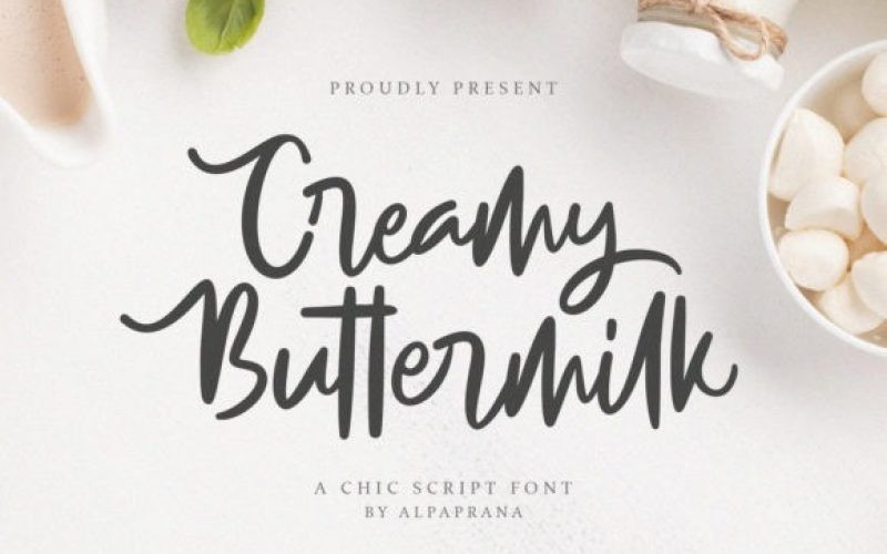 Creamy Buttermilk Font