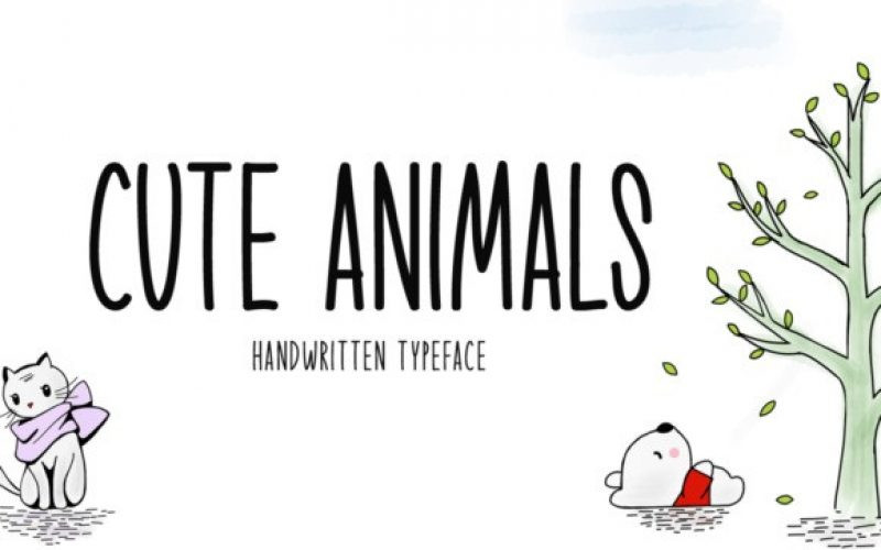 Cute Animals Font