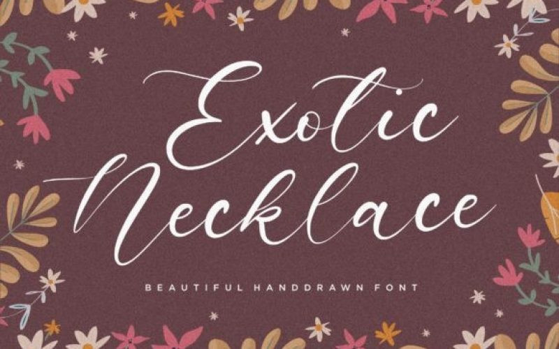 Exotic Necklace Font