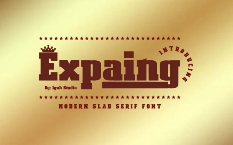 Expaing Font