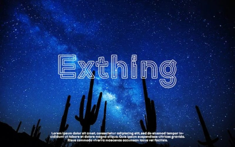 Exthing Font