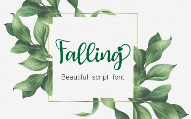 Falling Font