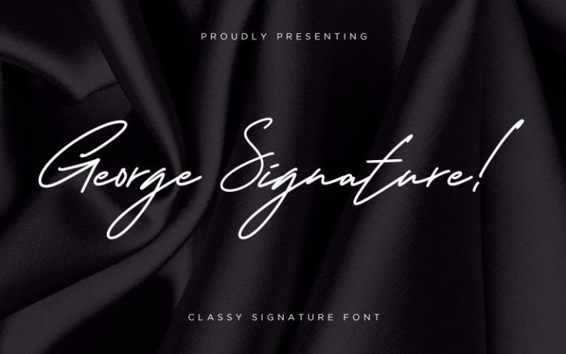 George Signature Font