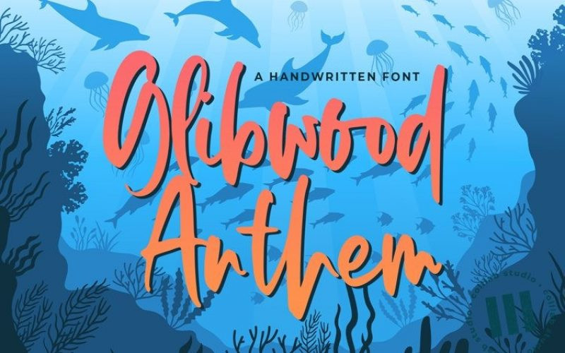 Glibwood Anthem Font