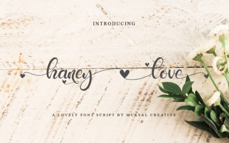 Haney Love Font