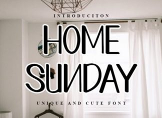 Home Sunday Font