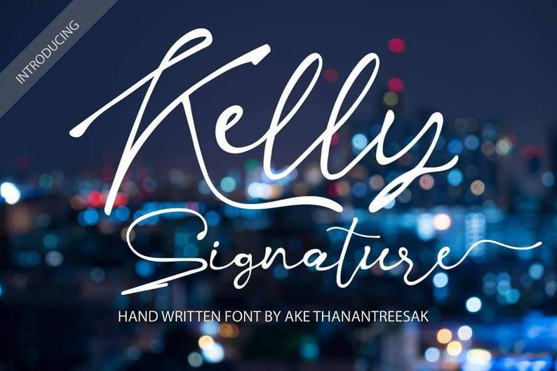 Kelly Signature Font