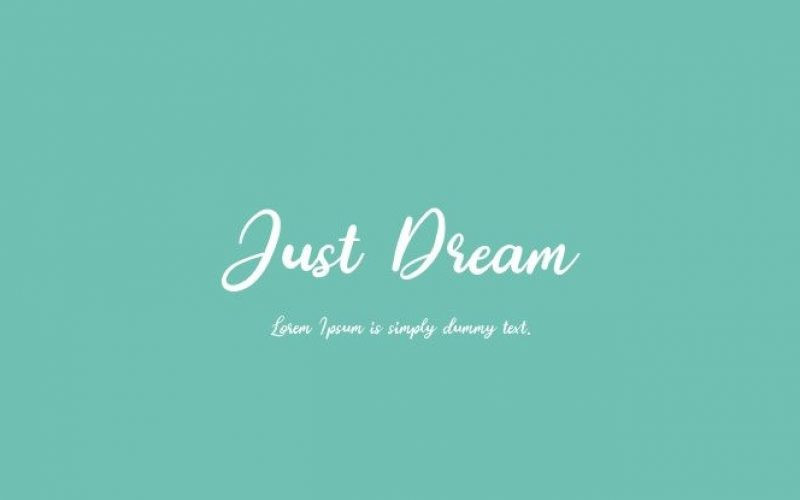 Just Dream Font