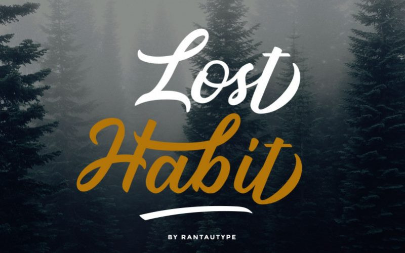 Lost Habit Font