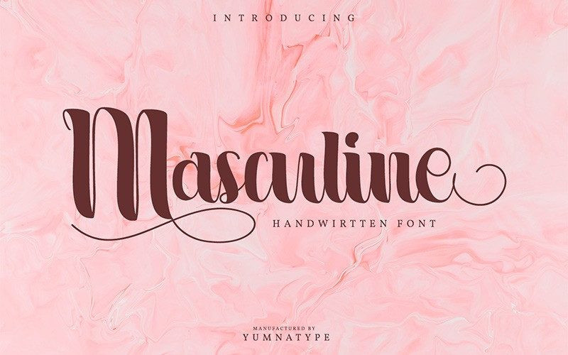 Masculine Font