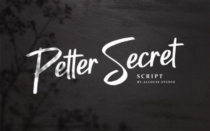 Petter Secret Font