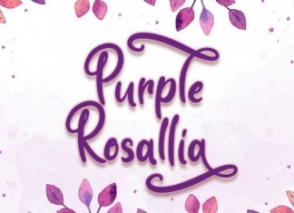 Purple Rosallia Font