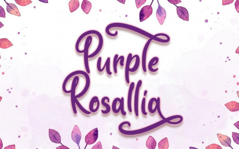 Purple Rosallia Font