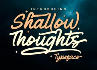 Shallow Thoughts Font