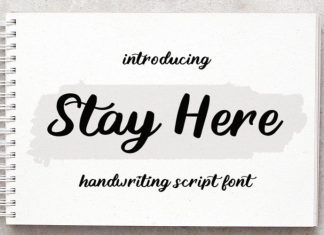 Stay Here Font