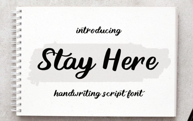 Stay Here Font