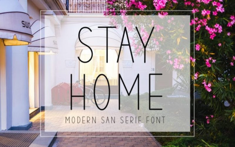 Stay Home Font