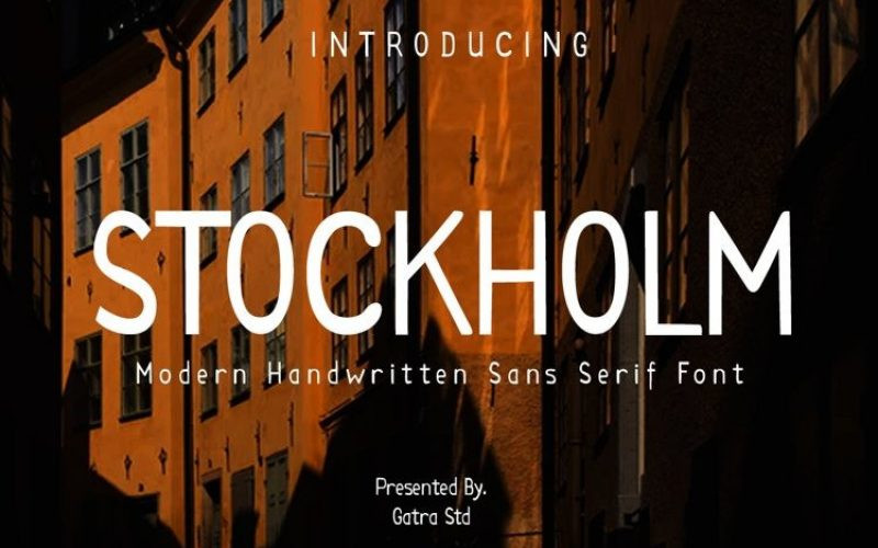 STOCKHLOM Font