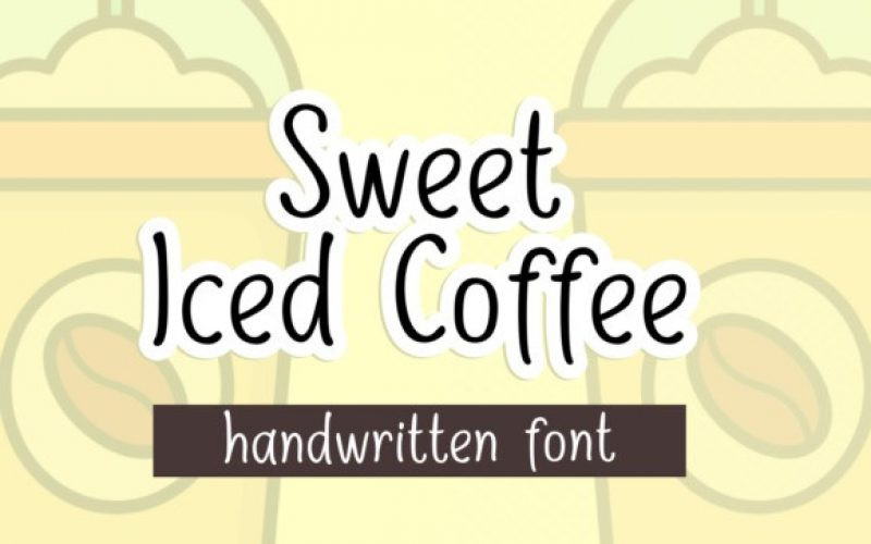 Sweet Iced Coffee Font