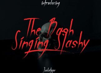 The Bash Singing Slashy Font