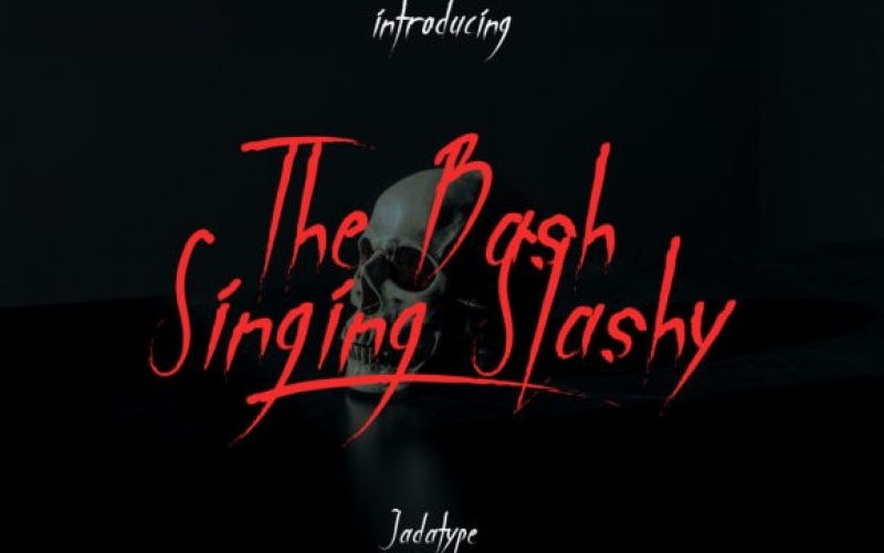 The Bash Singing Slashy Font