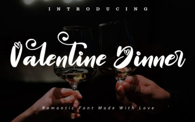 Valentine Dinner Font