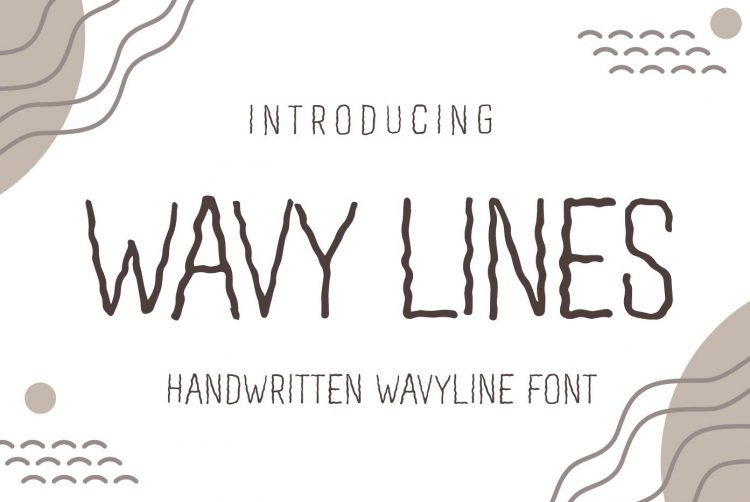 Wavy Lines Font