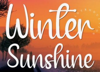 Winter Sunshine Font