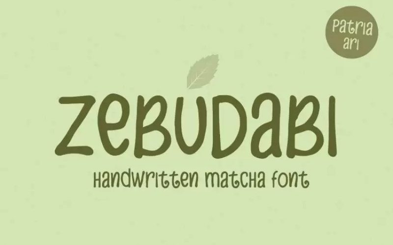 Zebudabi Font