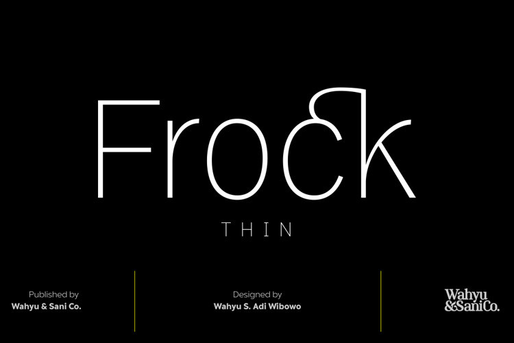 Frock Font