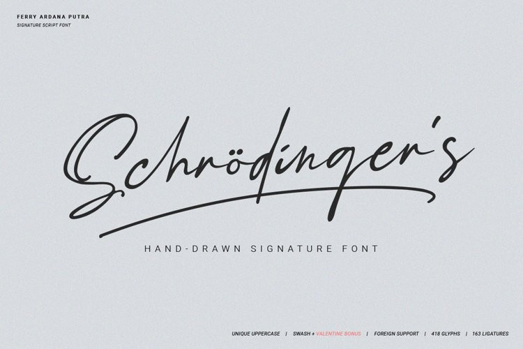 Schrödinger 's Font
