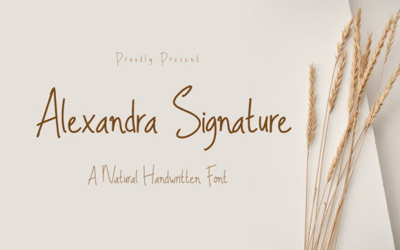Alexandra Signature Font