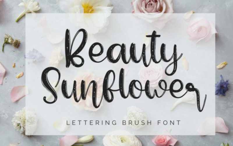 Beauty Sunflower Font