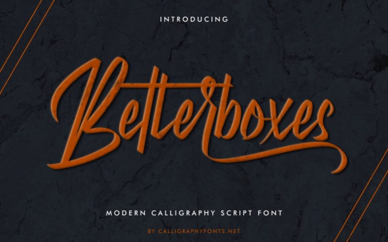 Betterboxes Font