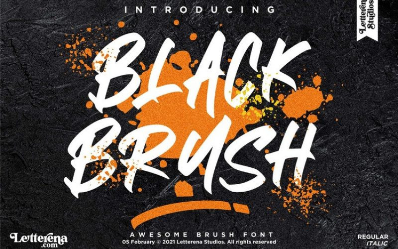 BLACK BRUSH Font