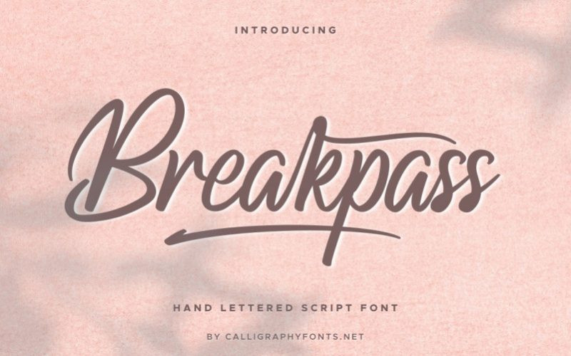 Breakpass Font