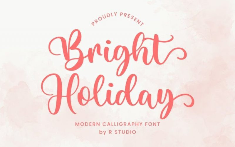 Bright Holiday Font