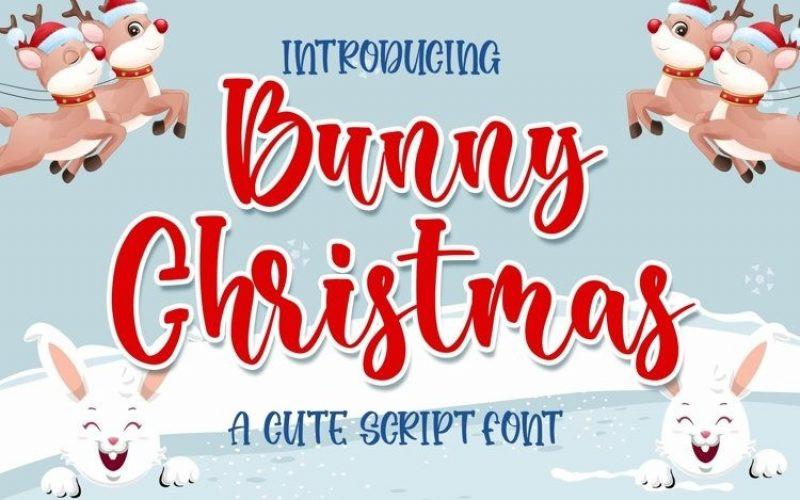 Bunny Christmas Font