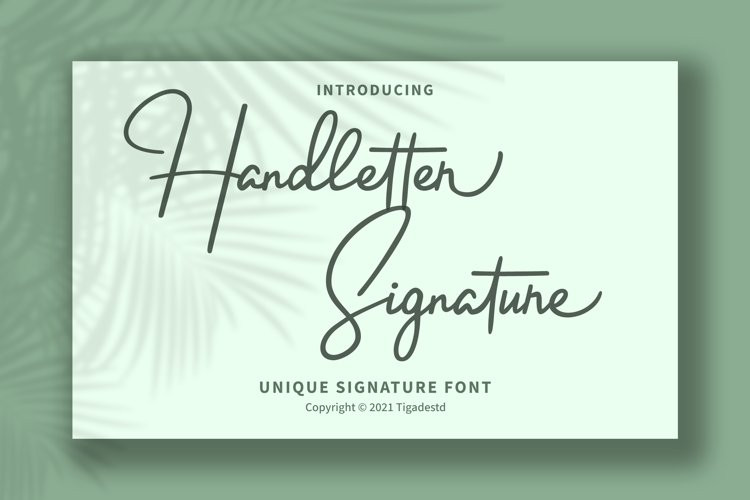 Handletter Font