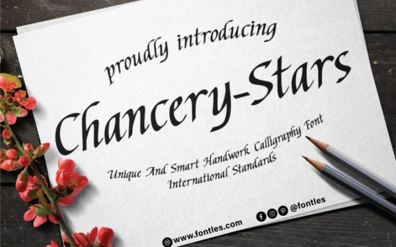 Chancery Stars Font