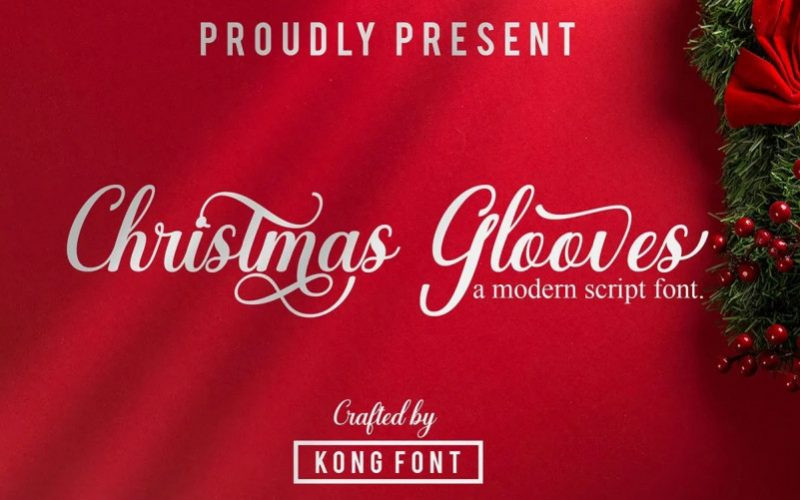 Christmas Glooves Font