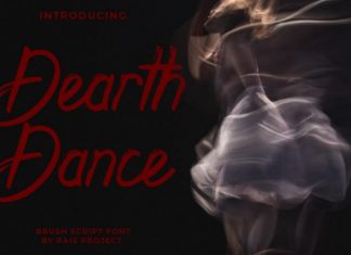 Dearth Dance Brush Font