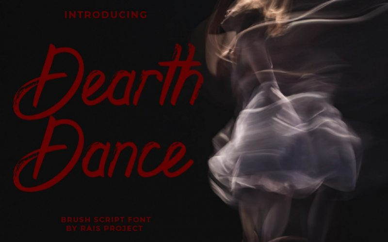 Dearth Dance Brush Font