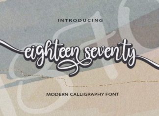 Eighteen Seventy Font